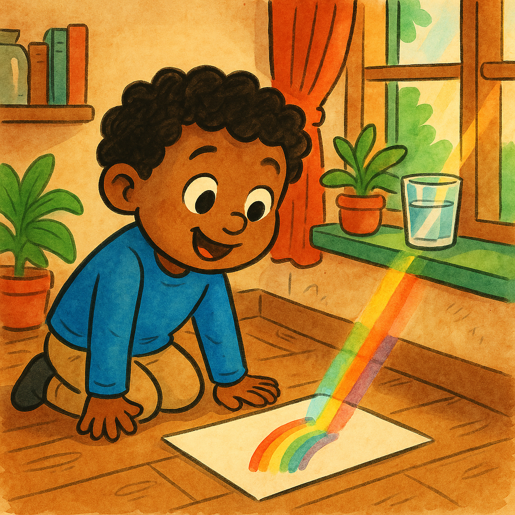Week 2 illustration for Light & Colors — The Prism Experiments.