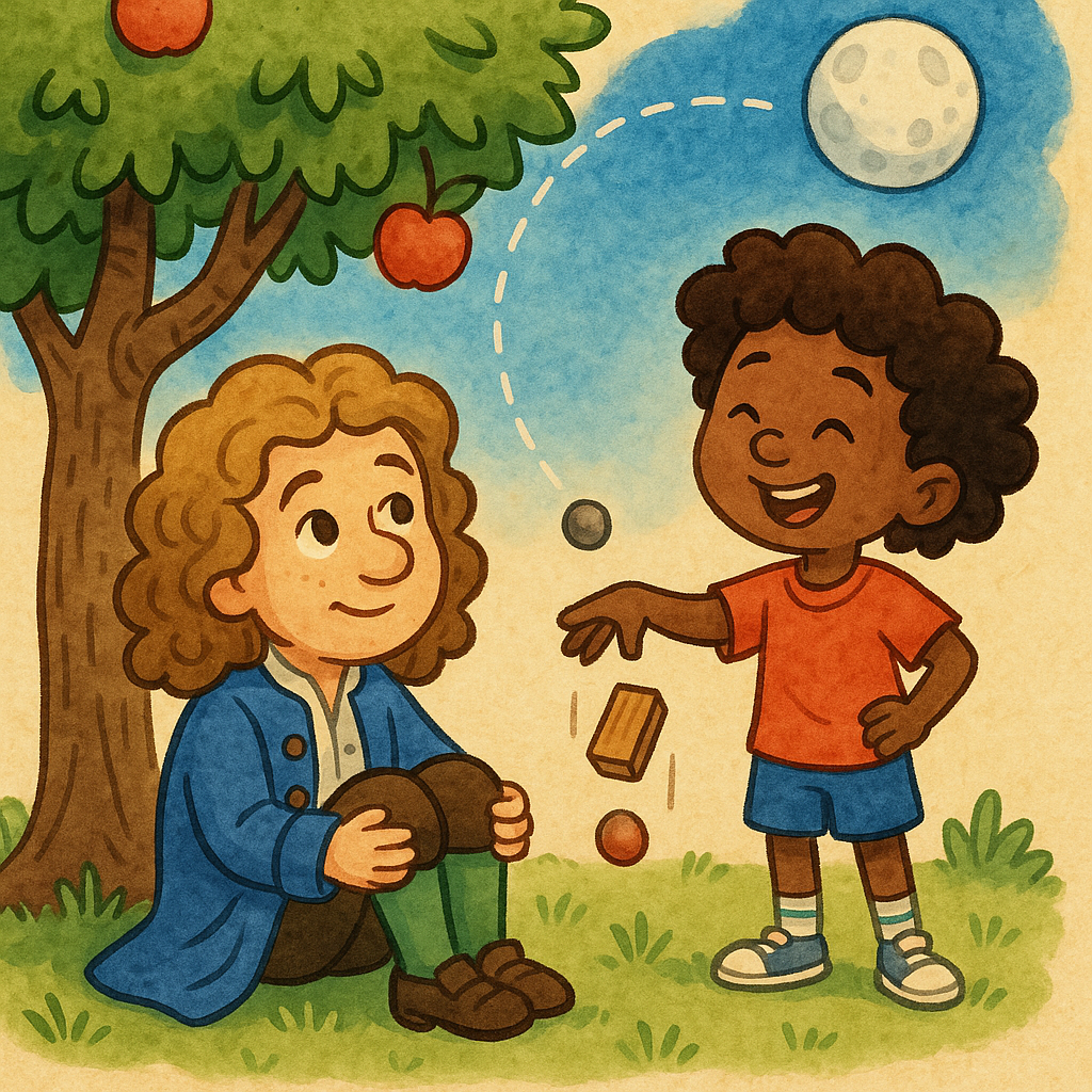 Week 3 illustration for Gravity — The Apple & Beyond.
